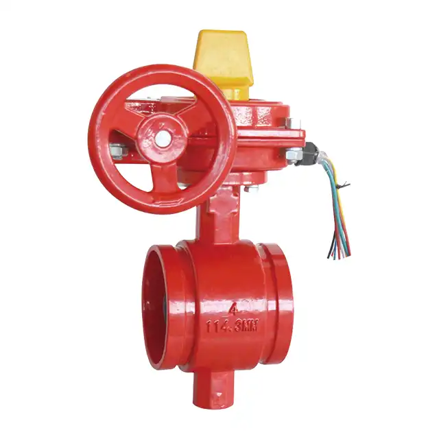 Fire Fighting Grooved Butterfly Valve with Tamper Switch
