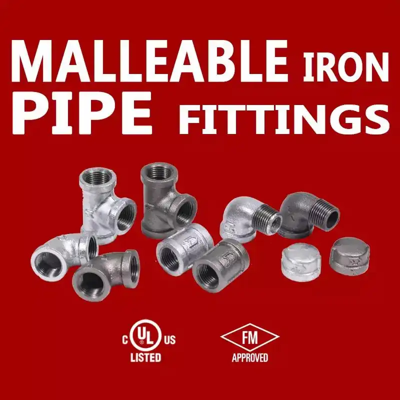 Malleable iron pipe fittings